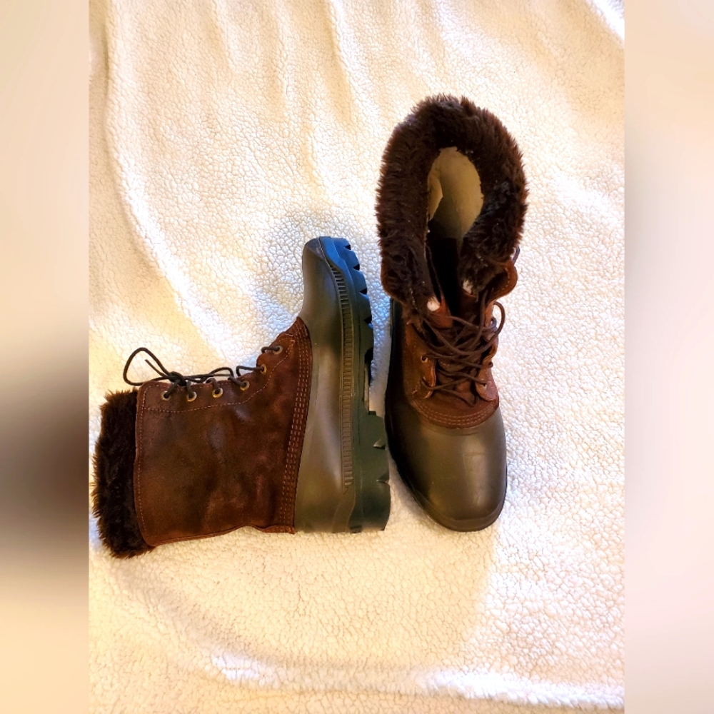 SOREL Men's Caribou Waterproof Winter Boots size 13. Dark brown. - Picture 1 of 8